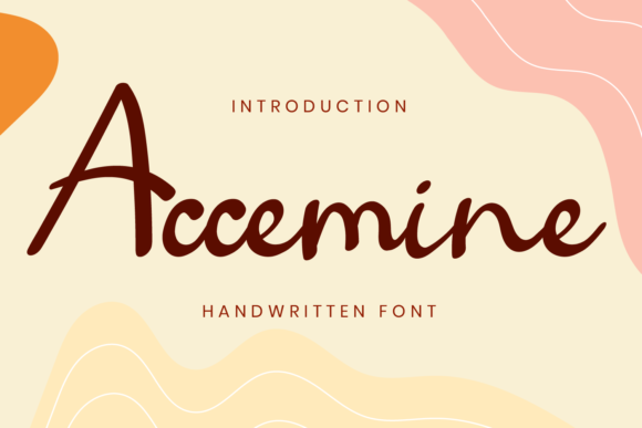 Accemine Font: Sweet Handwritten Script for Web Design