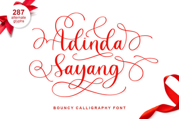 Adinda Sayang Font: Elegant Script for Campaign Visuals
