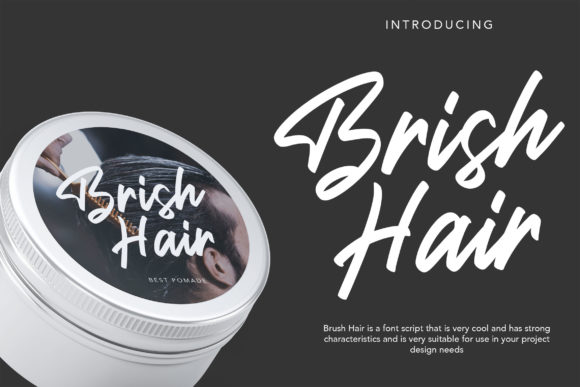 Brish Hair Font for Elegant Editorial Design