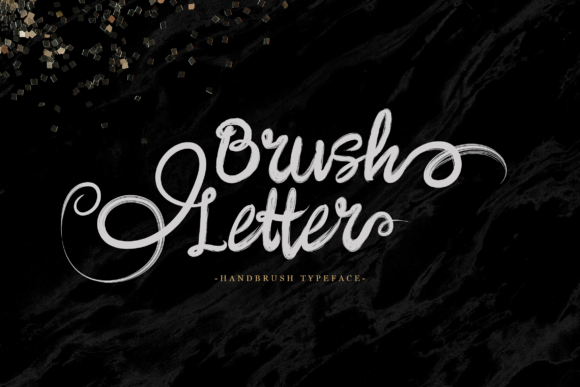 Brush Letter Font for Editorial Design and Branding