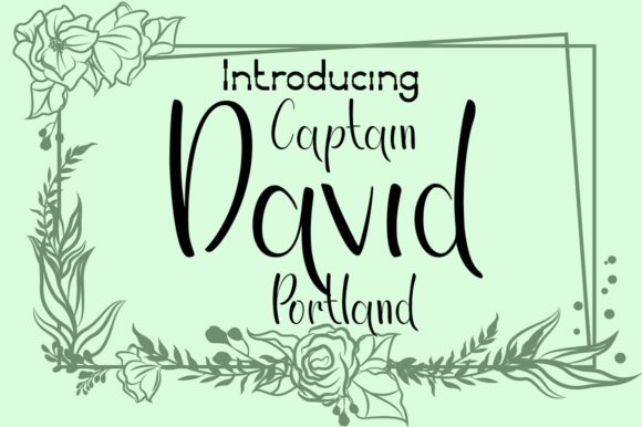 Captain David Portland Font for Elegant Maker Designs