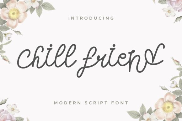 Chill Friend Font for Elegant Wedding and Product Design