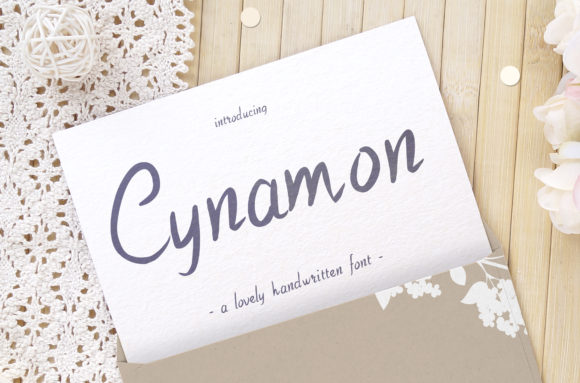 Cynamon Font: Elegant Script Handwritten Typography for Editorial Design
