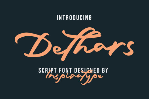 Dethars Font: Elegant Script for Wedding & Brand Design