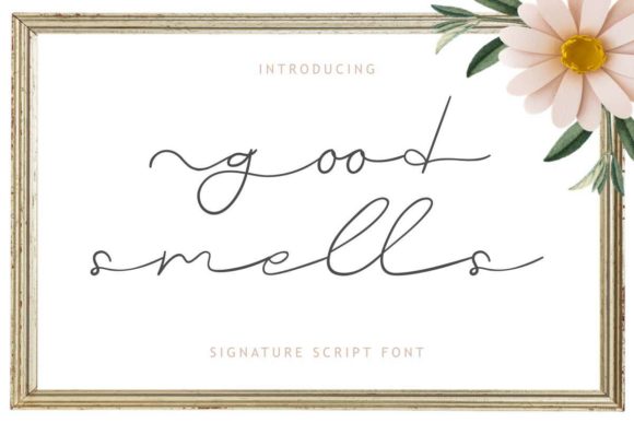 Good Smells Font Review for Handmade Labels and Invitations