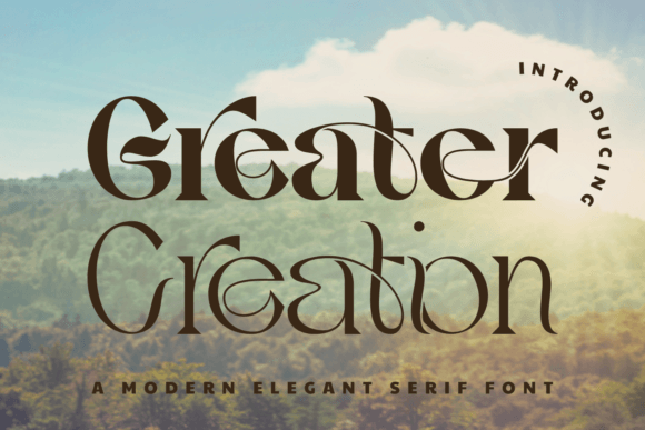 Greater Creation Font for Elegant Small Business Branding