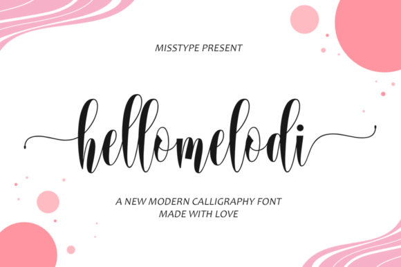Hellomelodi Font: Elegant Script for Editorial Design