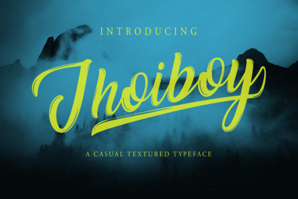Jhoiboy Font: Elegant Script Handwritten Typography for Web Design