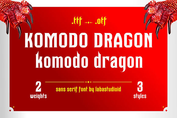 Komodo Dragon Font Review: Bold Serif for Branding