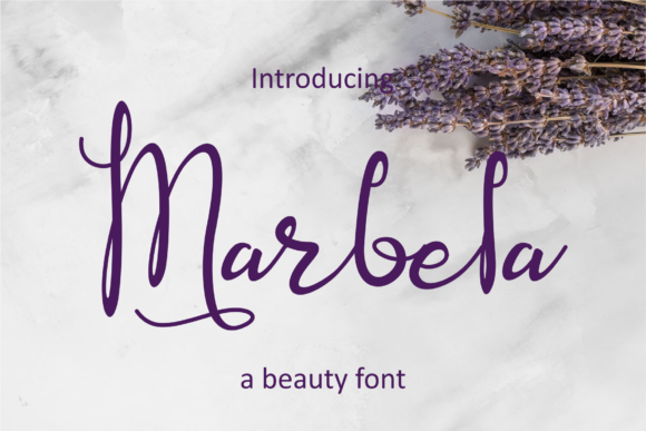 Marbela Font Review: Elegant Script for Handmade Goods