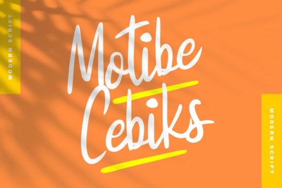 Motibe Cebiks Font: Elevating Campaign Visuals with Flowing Script