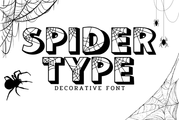 Spider Type Font for Seasonal Branding and Packaging