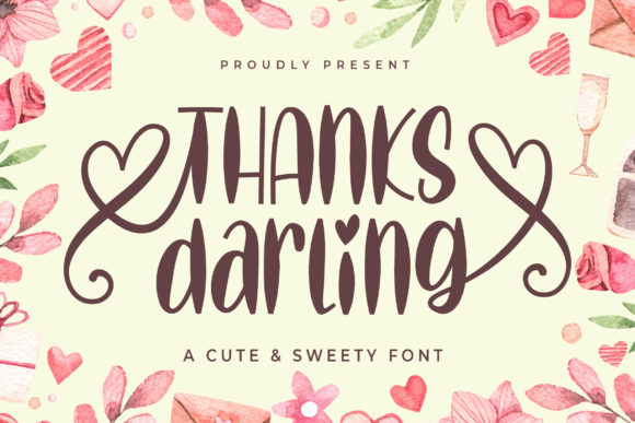 Thanks Darling Font Review for Handmade Makers